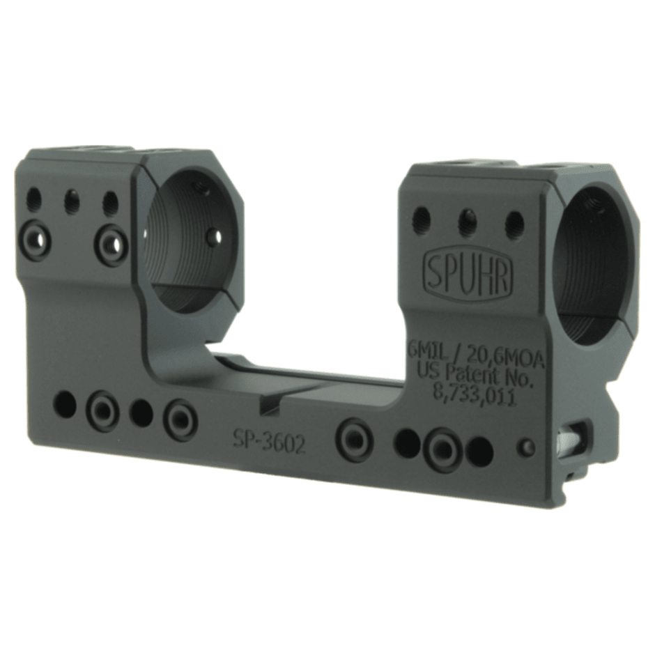 Spuhr Steel Side Clamp Picatinny Scope Mount 30mm H38mm/1.5" 6MIL/20MOA PIC SP-3602M