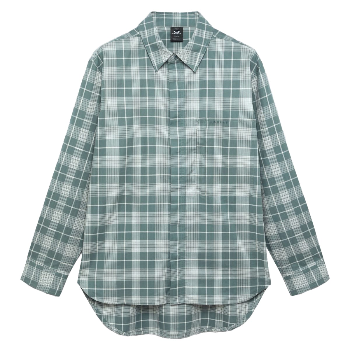 Oakley Oak Light Plaid Shirt Aviator Green Check XS FOA407954-26I-XS