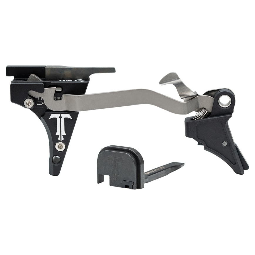 TriggerTech Blackout Edition Glock Standard Frame Gen 1-5 Two-Stage Flat 2.5-6.0 lbs Adjustable Black Legacy Special Pistol Trigger G9B0-SBS-26-LBBF - Main Image