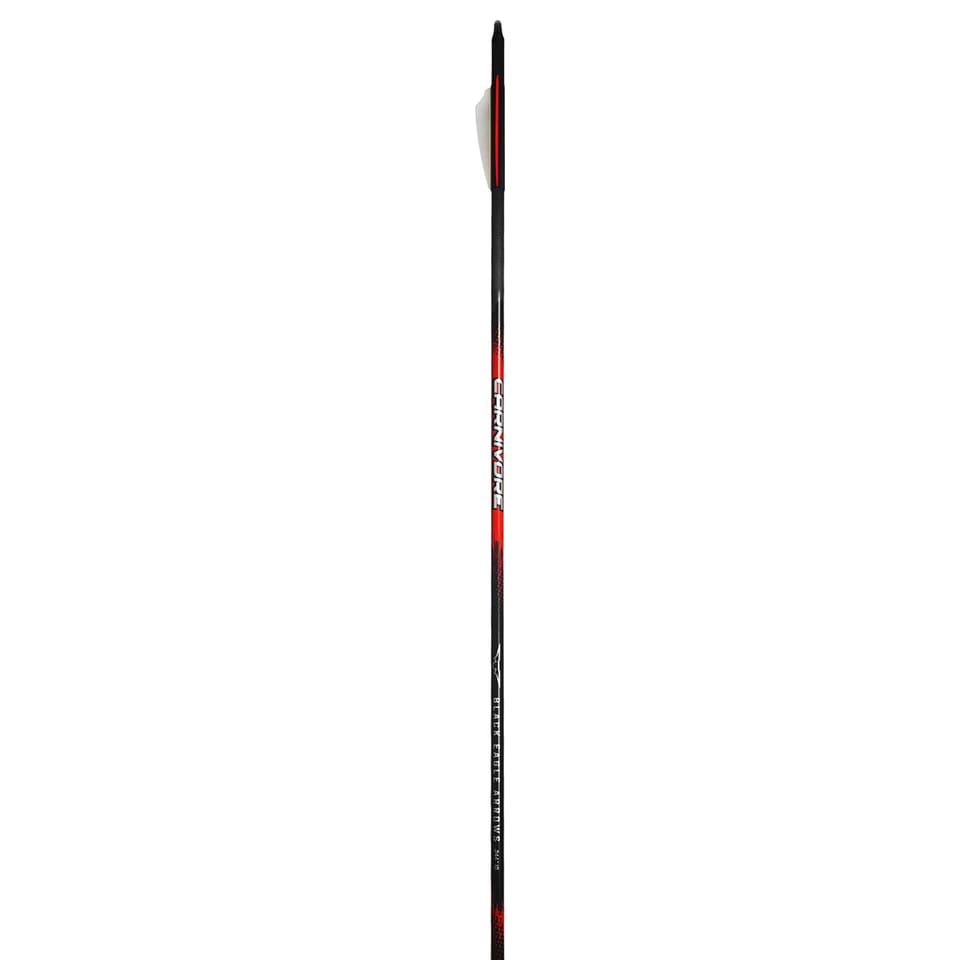 Black Eagle 19/64" Factory Fletched Arrow Carnivore 2.5" Shield Cut 6 Pk .003"-400 33801
