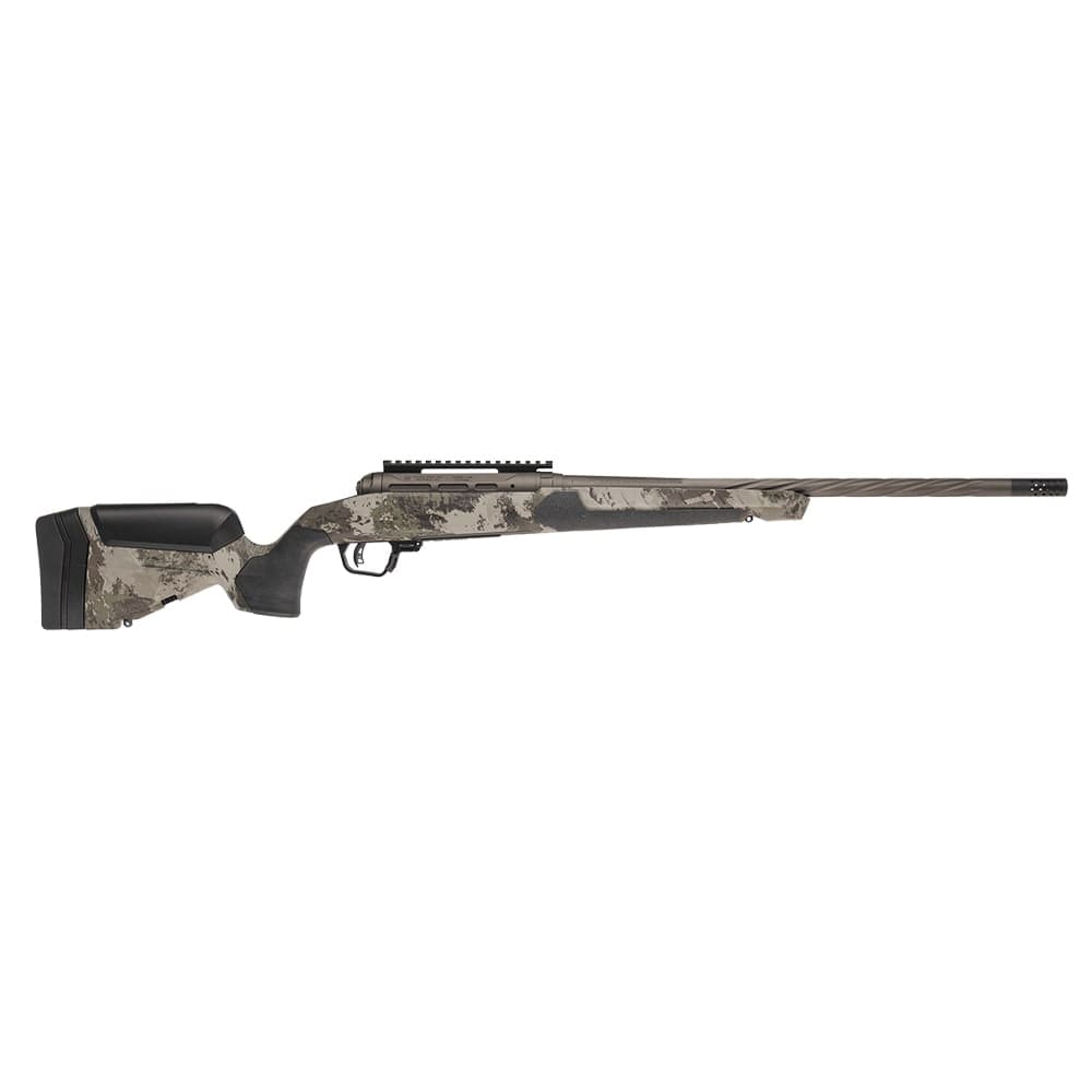 Savage Arms Model 110 CORE HUNTER PRO WOODLAND LH .338 Lapua Mag 24"Bbl 1:9 Fluted MLOK Slots Interchange Grips 1-piece Rail Bolt Action Rifle 32599 - Main Image