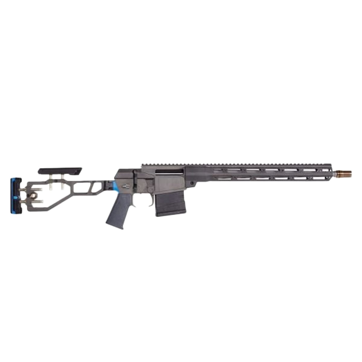 Q, LLC. The FIX 308 WIN 16" Bbl 1:10 Twist Blue Accents CA Compliant Rifle w/ Bottle Rocket FIX-308-16IN-BLU-BR