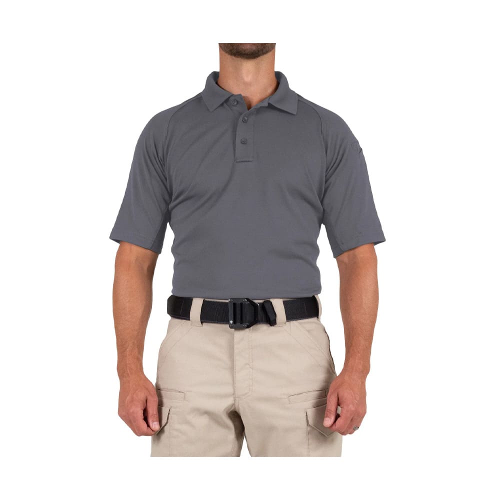 First Tactical Men's Performance Short Sleeve Polo Wolf Grey 112509-036 - Main Image