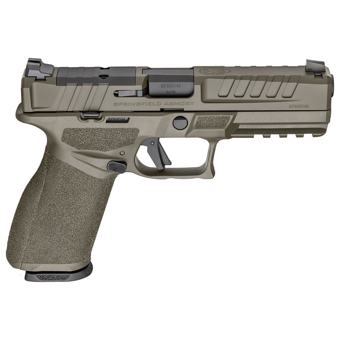 Springfield Armory Echelon 4.5F Full Size 9mm 4.5" Bbl OD Green Handgun w/ U- Dot Tritium Sights, 1x17rd & 1x20rd Mags EC9459G-U - Main Image