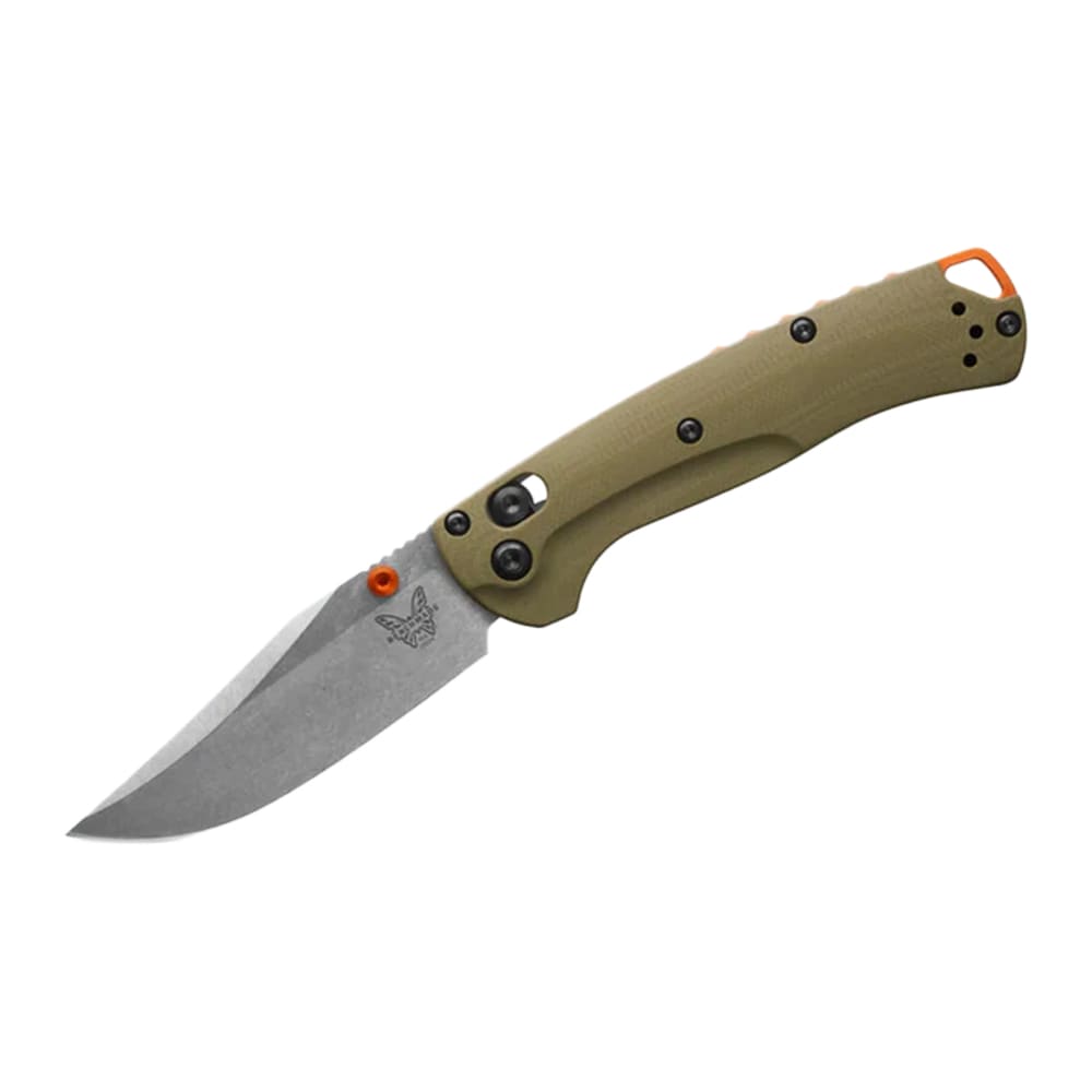 Benchmade Mini Taggedout AXIS Clip-Point Olive Drab Green G10 Knife 15534