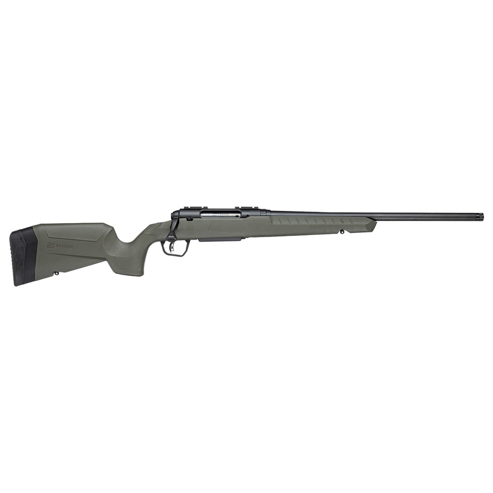Savage Arms G4 Axis 2 Green .400 LEG 1:16" 11/16x24 20" Heavy Sporter Bbl Carbon Steel/Synth Matte BLK Rifle 33119 - Main Image