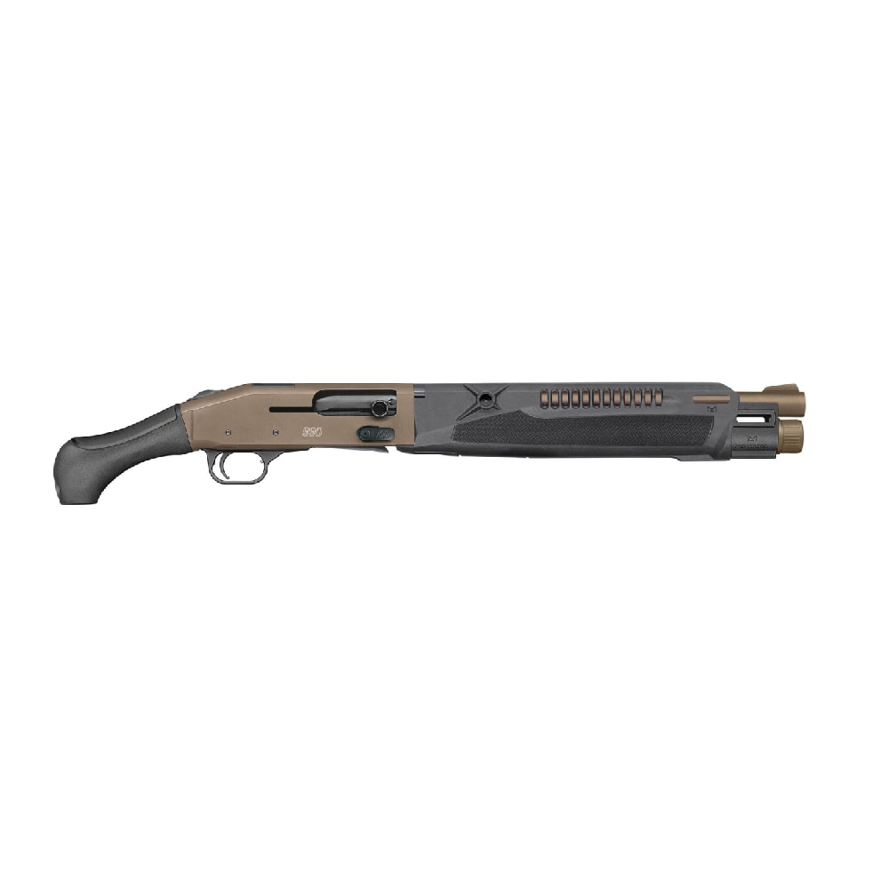 Mossberg 990 Aftershock SPX 12ga 14.375" Bbl Cylinder Choke Tube FO / GRS Optic Cut 3" Chamber 5+1 FDE Cerakote Compact Autoloader Shotgun 83011