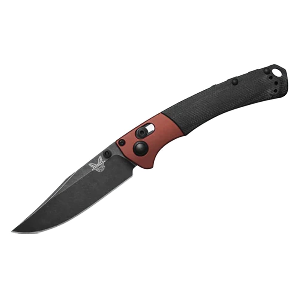 Benchmade Mini Crooked River AXIS Clip-Point Burnt Copper Black Micarta Knife 15085BK-04