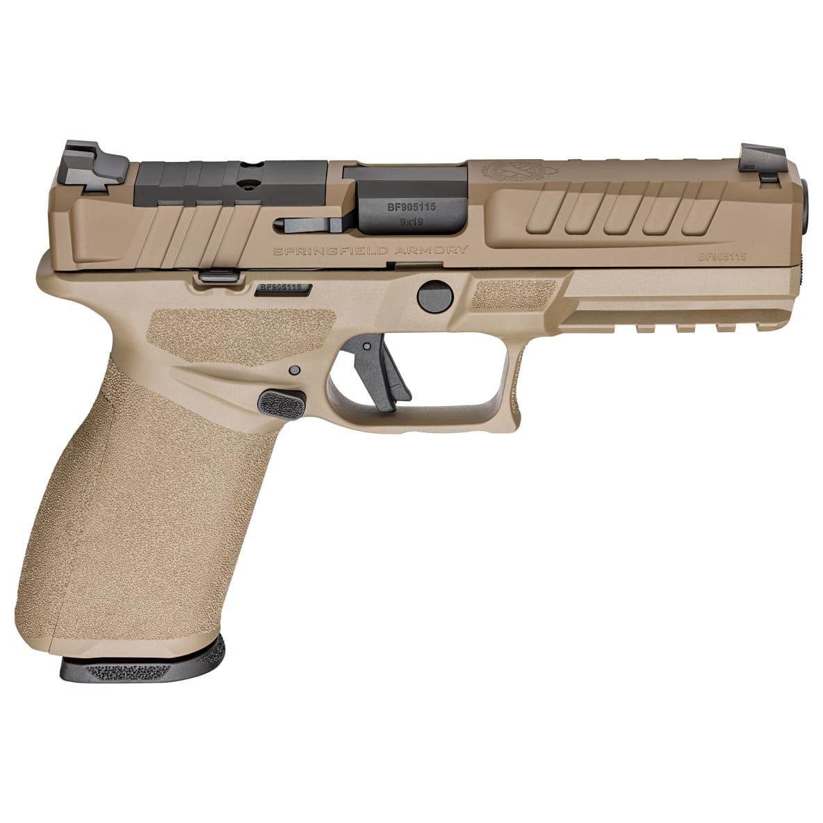 Springfield Armory Echelon 4.5F Full Size 9mm 4.5" Bbl FDE Handgun w/ U- Dot Tritium Sights, 2x10rd Mags EC9459FLC-U - Main Image