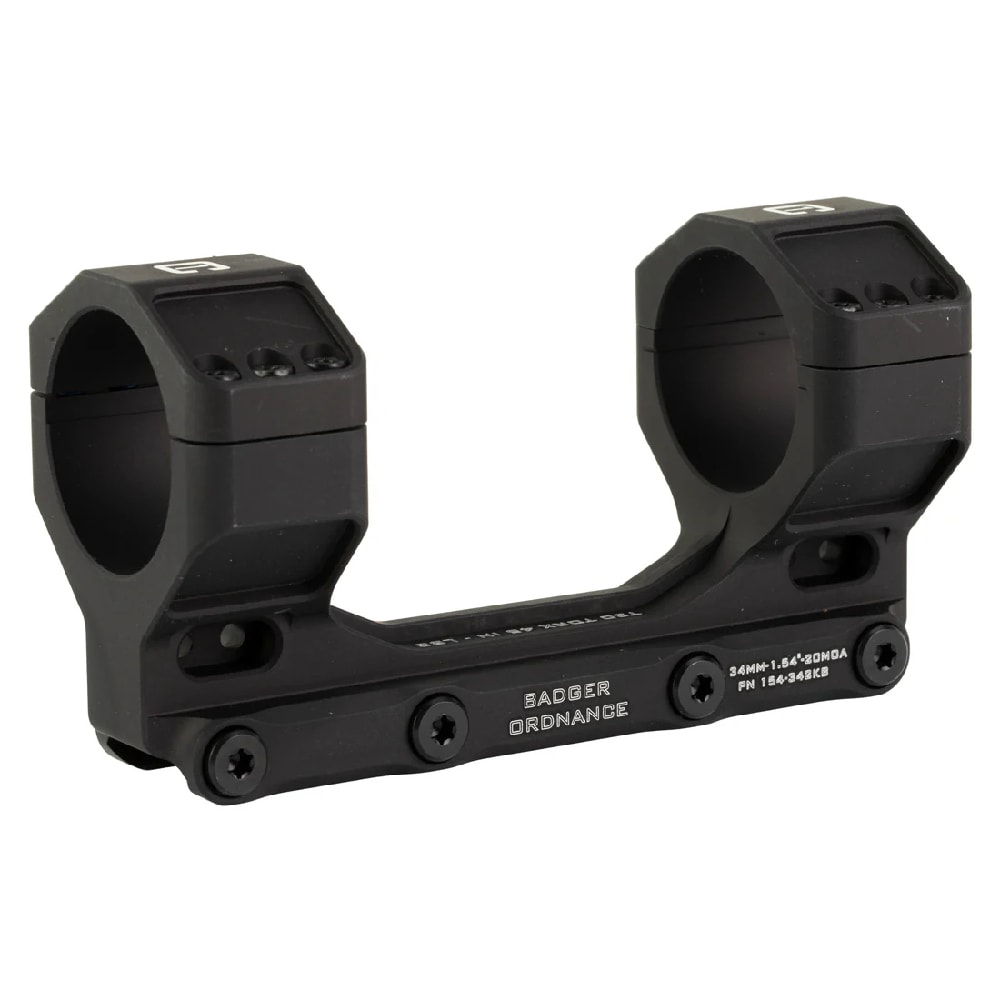 Badger Ordnance C.O.M.M. MAX 34mm 1.54" 20MOA Black Scope Mount 154-342KB