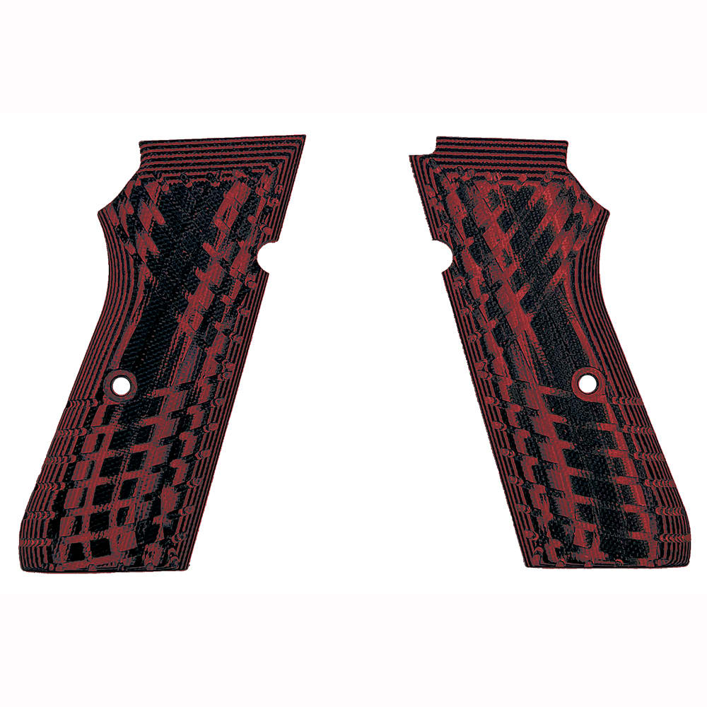 Kimber KDS9c Very High Texture Dark Red/Black Pistol Grips 4200469
