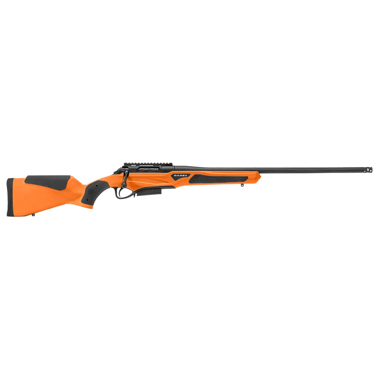 Cadex Defense CDX-R7 SPTR SA .308 Win 20" 1:10" Sporter Bbl Hybrid Orange/Black Rifle w/Hunting-Style MB CDXR7-SPTR-308-20-DI00-D4E1N-HOR