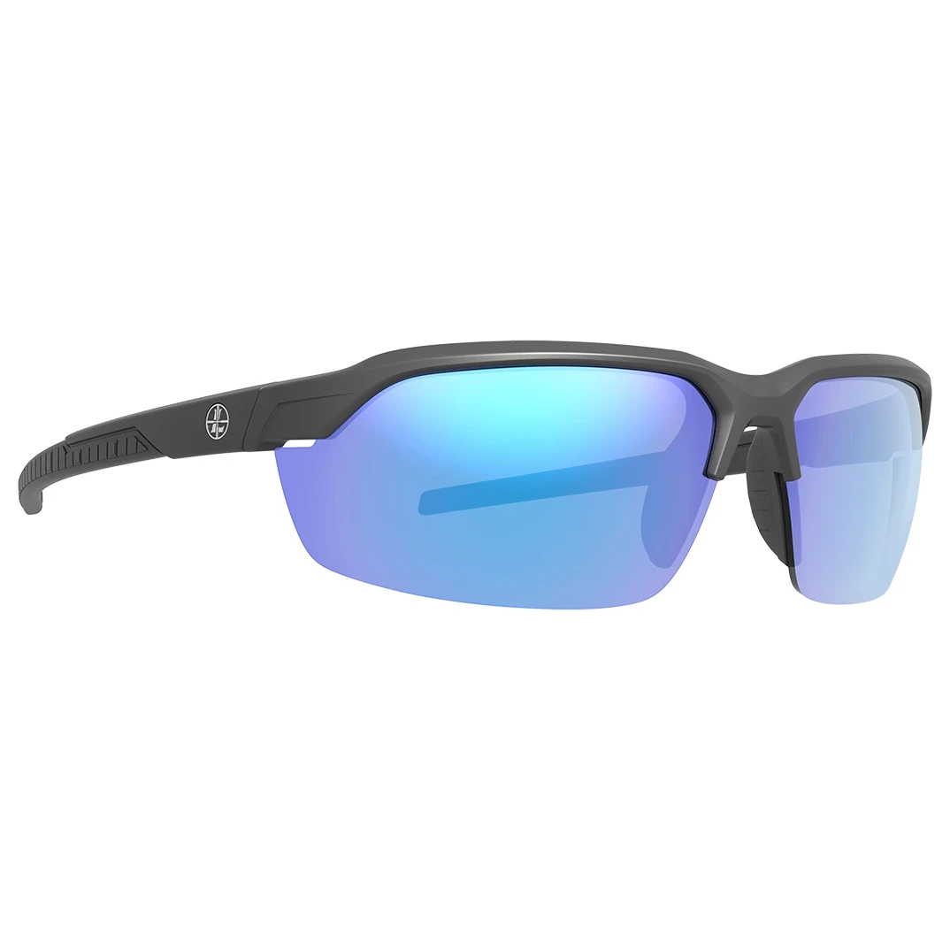 Leupold Tracer Matte Black Performance Eyewear w/Blue Mirror Lenses 186754