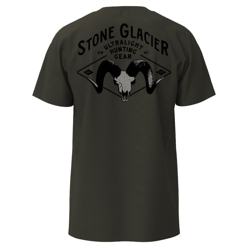 Stone Glacier SG Ram Skull T-Shirt XX Large 60236-MH-XXL