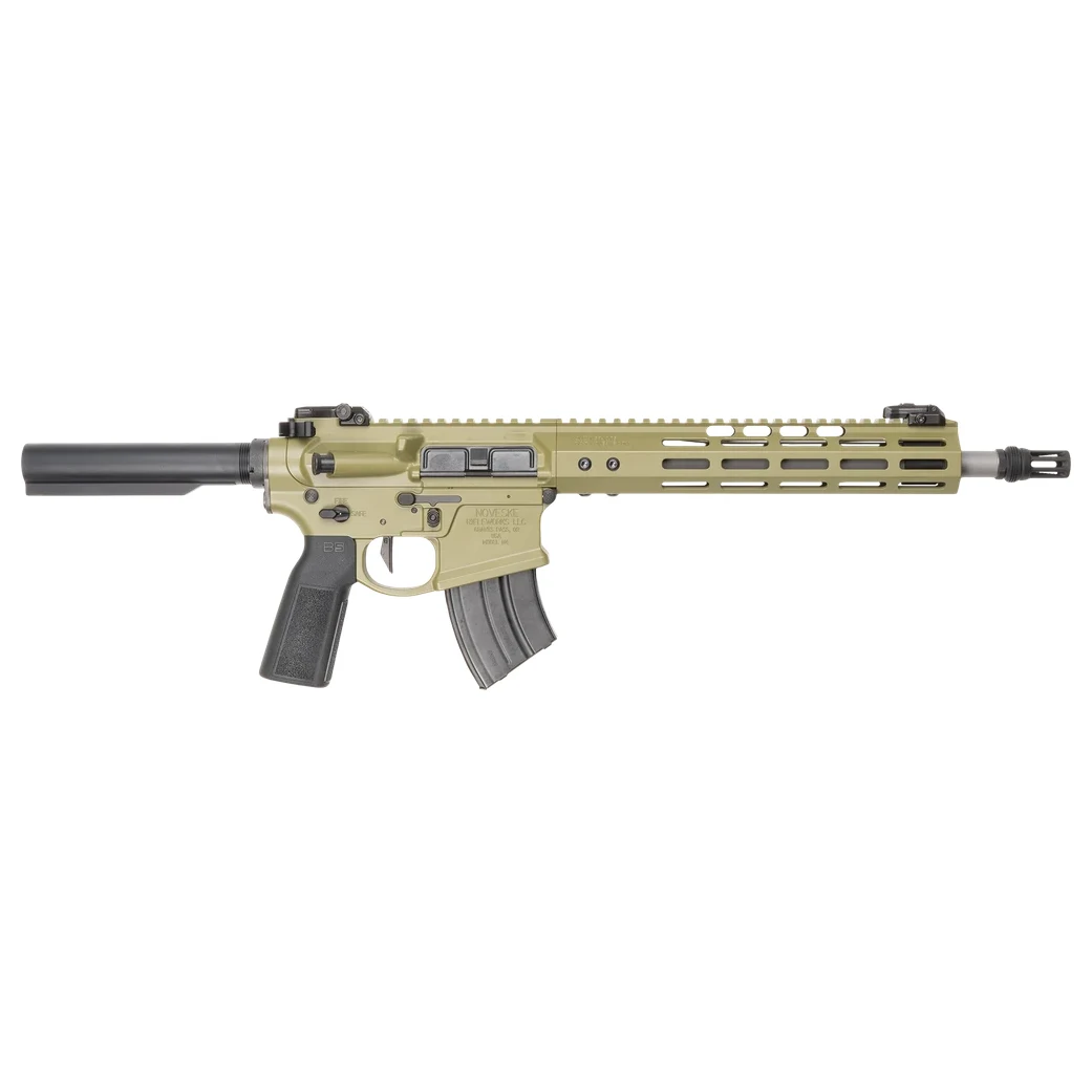 Noveske N4 OG Lo-Pro 6mm ARC 5/8x24 1:7 SS 12.5" Bbl Pig Pen FH NSR-10.75 M-LOK Love Handle SD-E Trigger Braceless Receiver Ext GRN Pistol 02001229-BG - Main Image