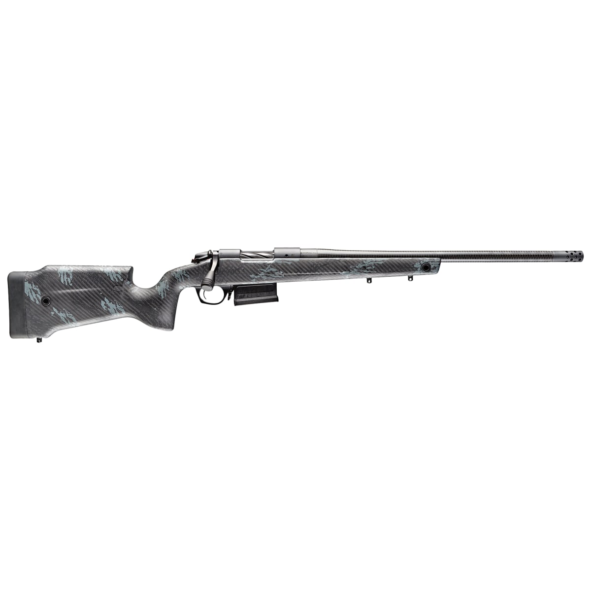 Bergara Crest Carbon .22 Creedmoor 20" Carbon Fiber Bbl Omni Muzzlebrake & Fluted Bolt Carbon Fiber w/Carbon Spine Stock Rifle B14S7514CF