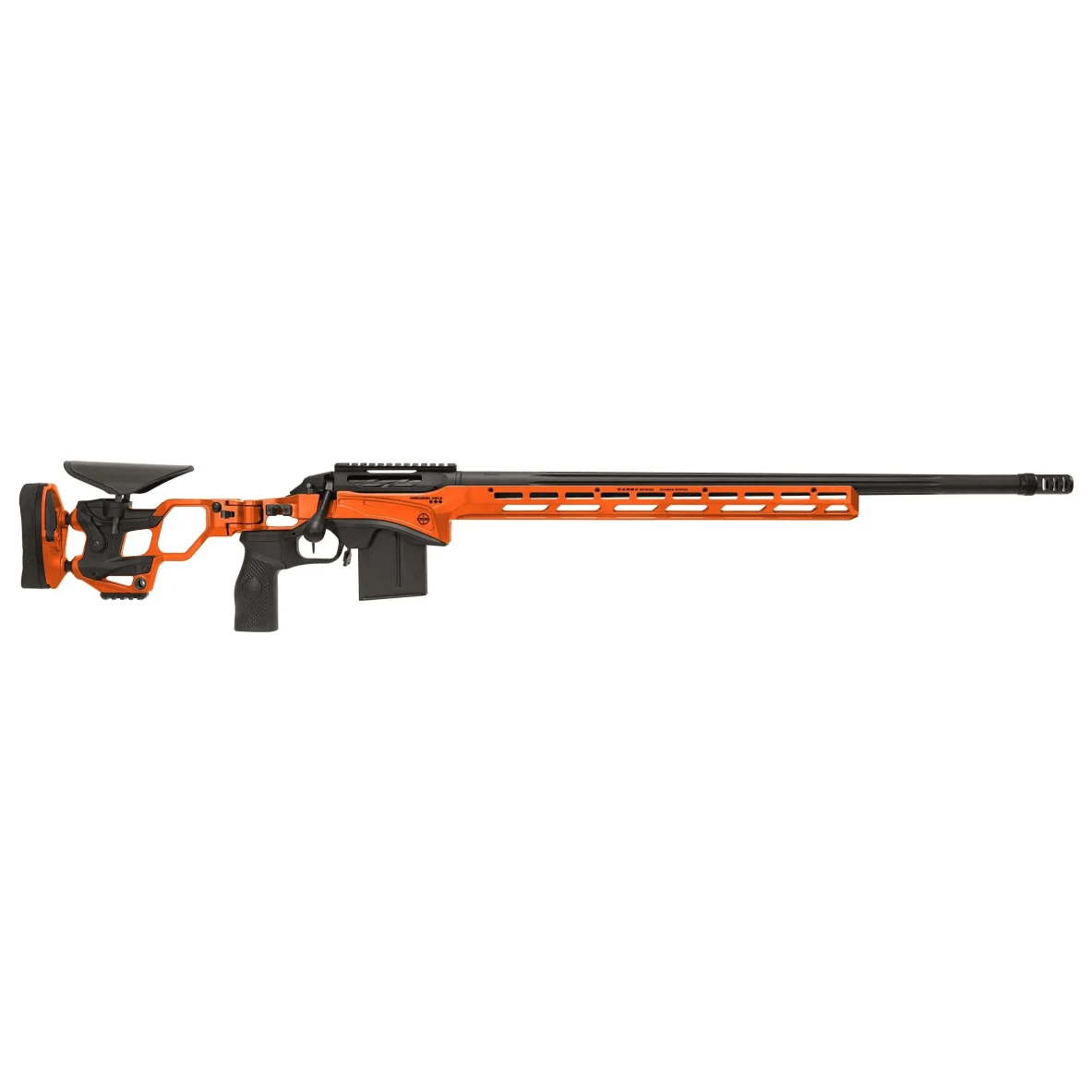 Cadex Defense CDX-SS SEVEN S.T.A.R.S. PRO .223 Rem 26" 1:8" Bbl Hybrid Orange/Black Rifle w/Hunting-Style MB CDXSS-PRO-223-26-CS20-D2B1N-HOR