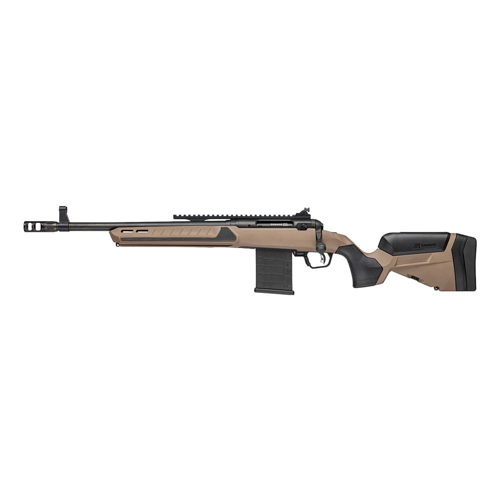 Savage Arms Model 110 SCOUT V2 LH .300 BLK 16.5"Bbl 1:8 Carbon Steel THR Brake Med. Contour MLOK ARCA w/ Top Rail+Irons Bolt Action Rifle 32986 - Main Image