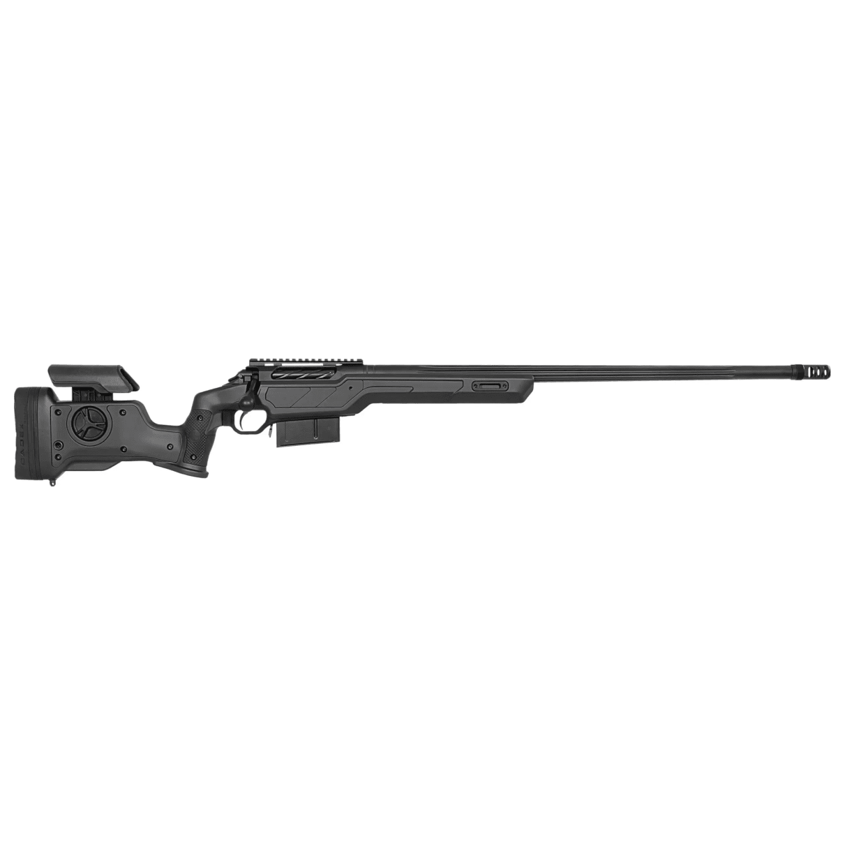 Cadex Defense Tundra Strike CDX-R7 SHP Short Action RH Black Chassis STKTUN-CR7-RH-SA-INAB-BLK