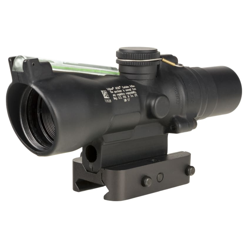 Trijicon Compact ACOG 2x20 Riflescope w/ Tritium & Fiber Optic Green Illumination, 9mm RTR Horseshoe Reticle, Q-LOC Picatinny Mount TA47-C-400412 - Main Image