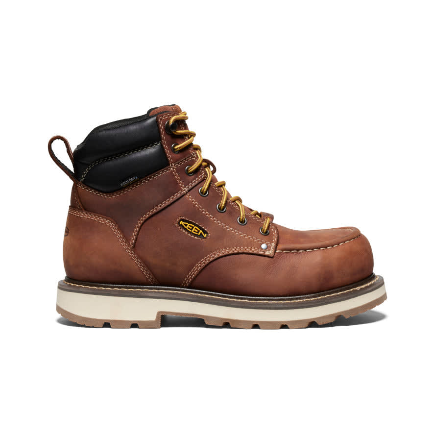 Keen Core Work Cincinnati 90 Degree 6" WP Men's Tuscan Red/Sandshell 9 EE 1028283-9EE