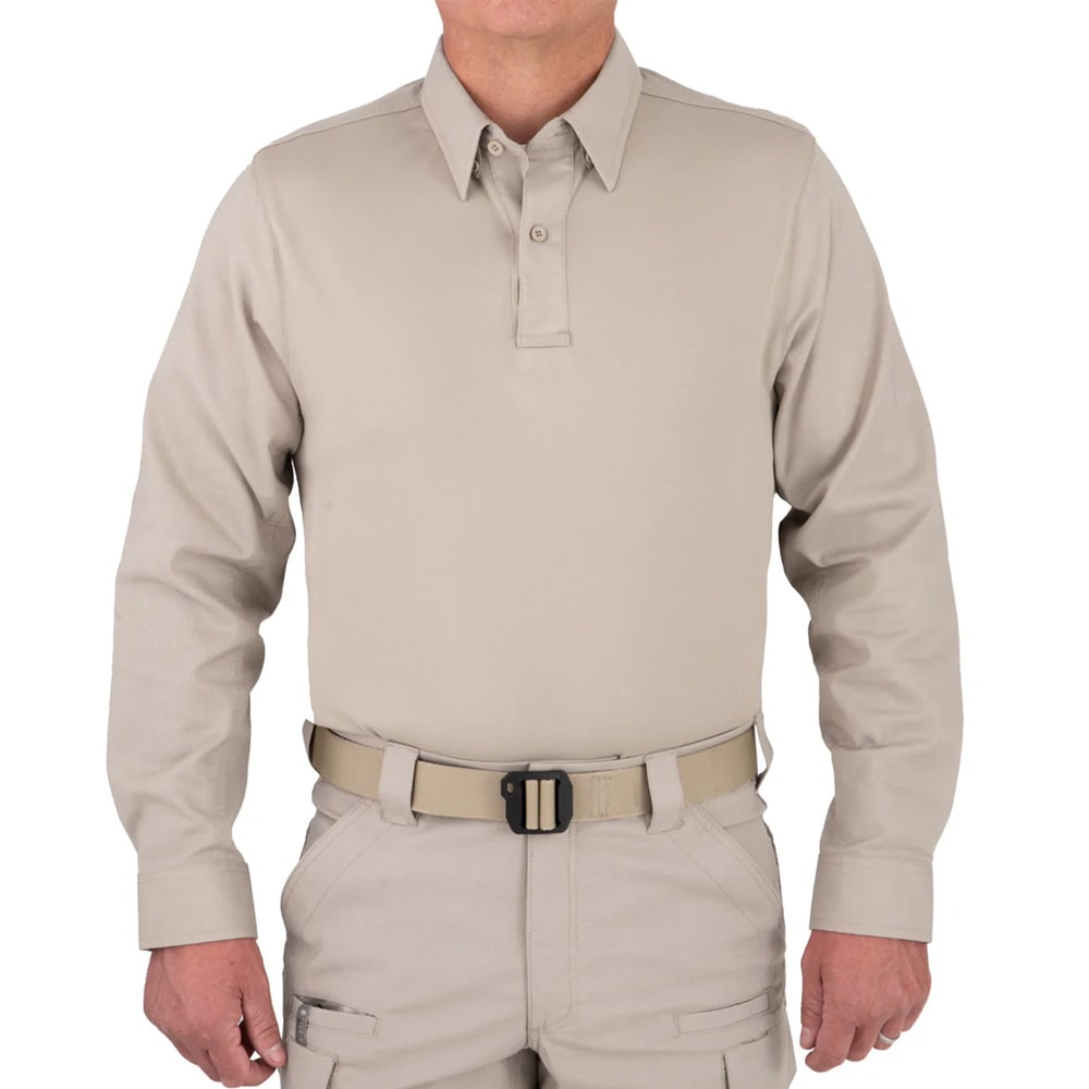 First Tactical Men's V2 Pro Performance Short Sleeve Shirt Silver Tan 112012-065 - Main Image