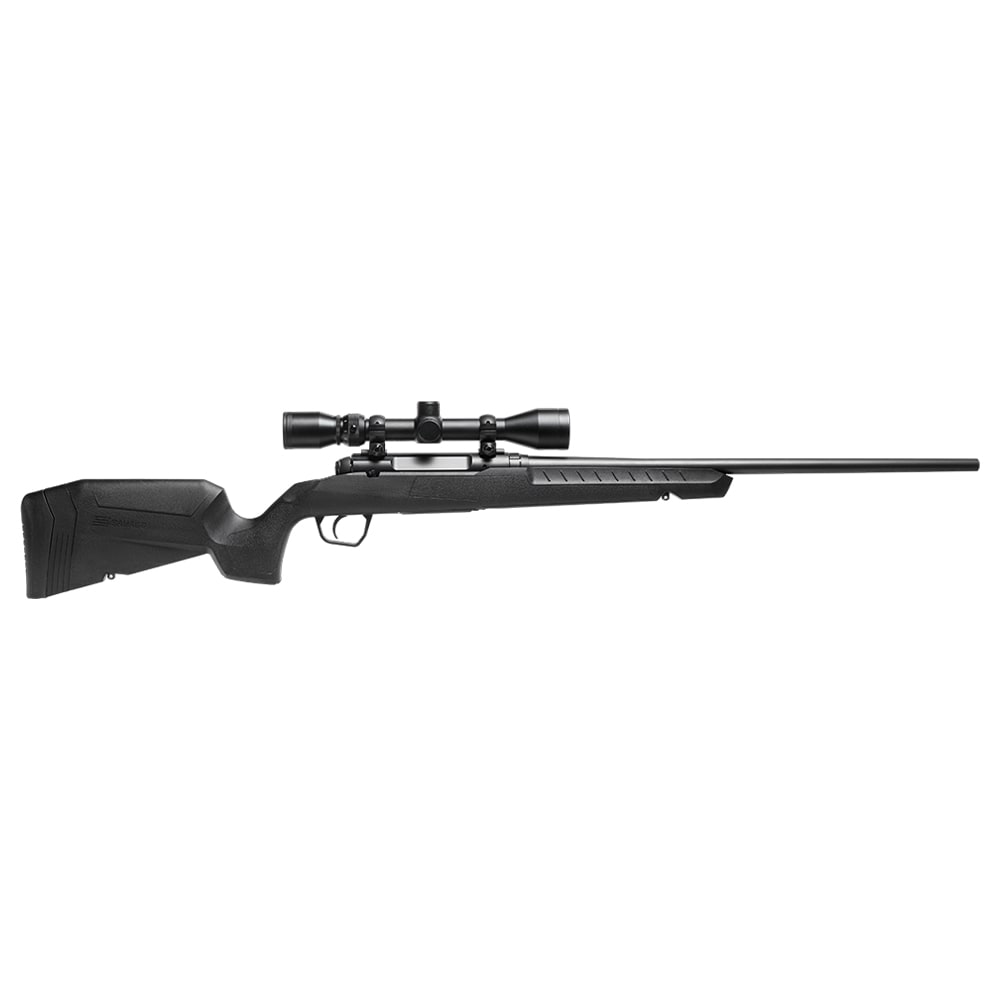 Savage Arms G4 Axis XP LH 7mm-08 REM 1:9.5" 5/8x24 20" Heavy Sporter Bbl Carbon Steel/Synth Matte BLK Rifle w/3-9x40 Scope 33090 - Main Image