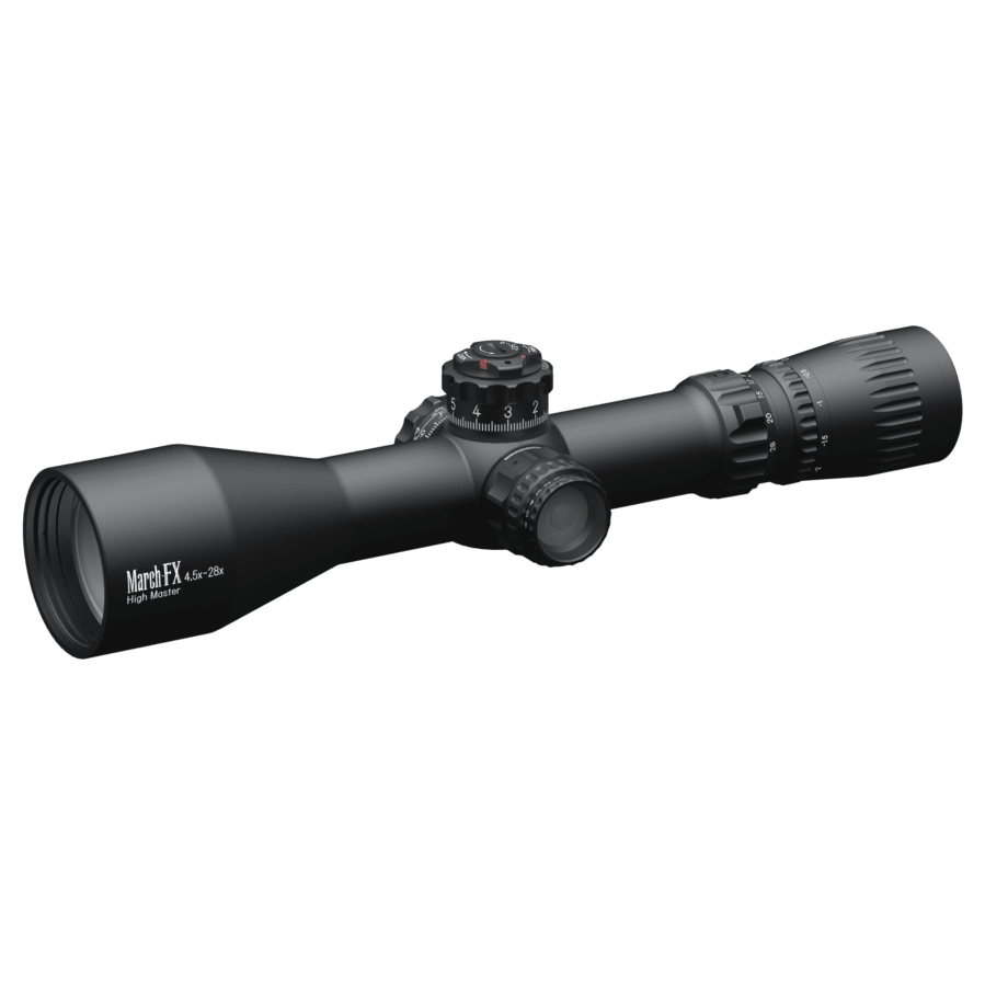 March FX Tactical 4.5-28x52mm FML-3 Reticle 0.1MIL FFP Illuminated Riflescope w/Shuriken Dial Lock D28HV52WFIMLX-FML-3