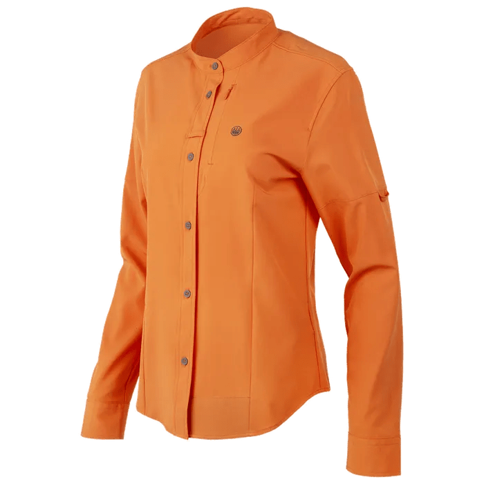 Beretta Women's EVAD Flex Long Sleeve Button-Down Shirt Orange 2XL LD571T23340024XXL