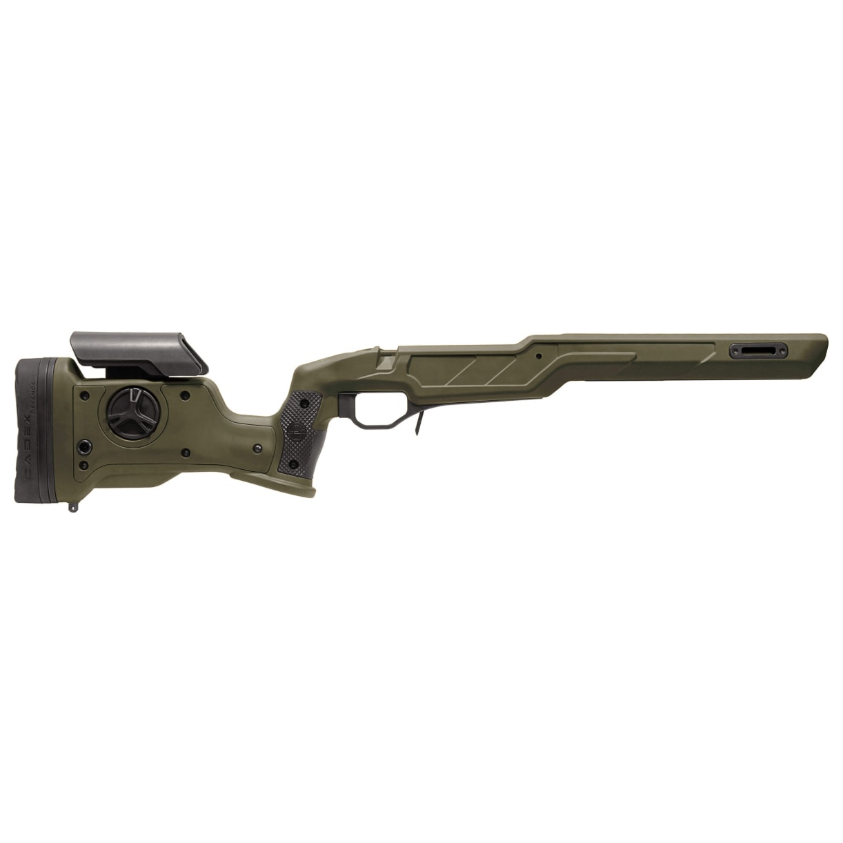 Cadex Defense Strike Nuke Evo for Tikka T3/T3X CTR SA RH Field Comp Skele Fixed for Tikka T3/T3X Tikka CTR Mag ODG Chassis STKNUK-CTR-RH-SA-INAA-ODG - Main Image