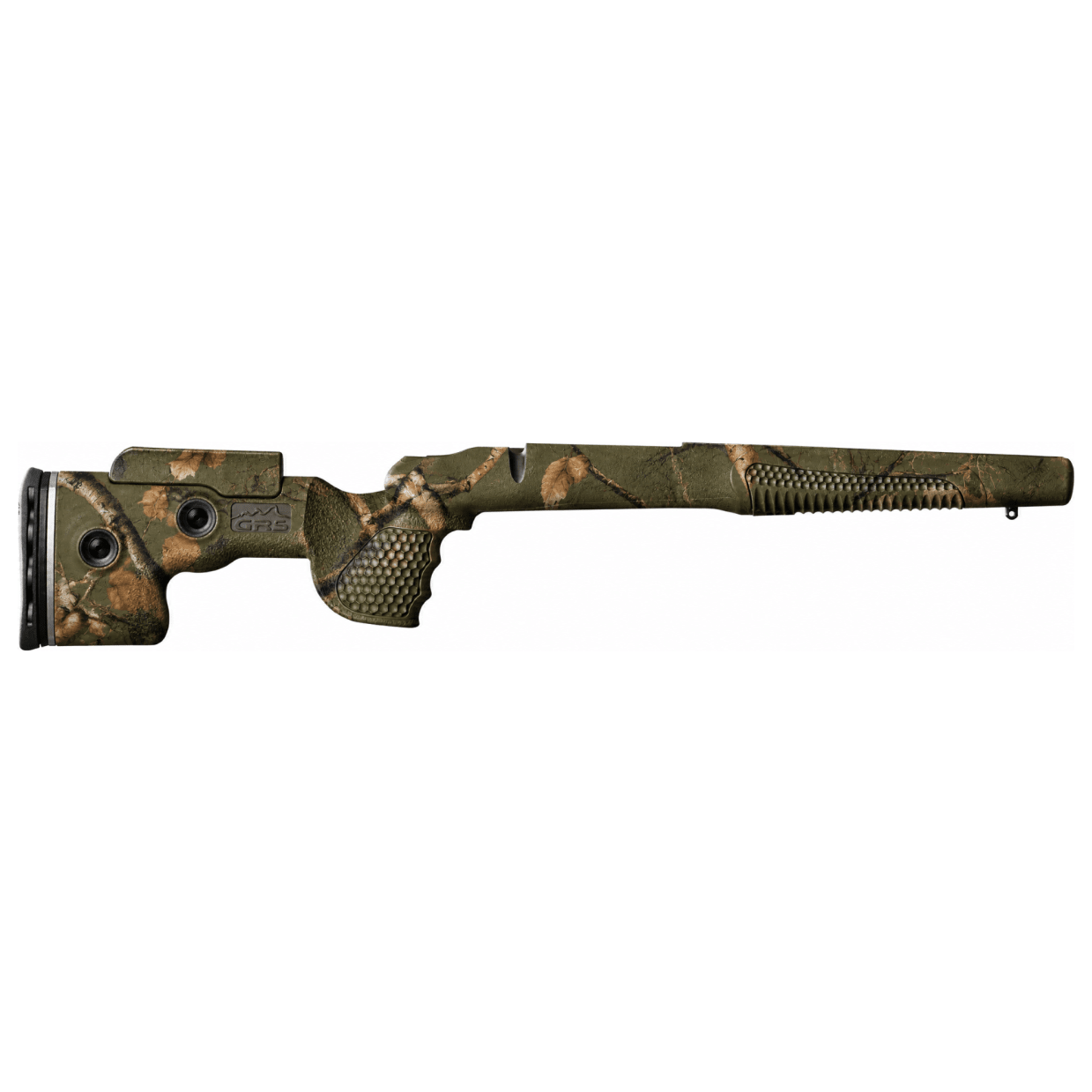 GRS Riflestocks Hydrodipped Fenris Bergara B14 HMR M5 Short-Action 755mm Stock w/ .5" Limbsaver, Adjustable LOP & Cheekpiece, Woodland Green 106512 - Main Image