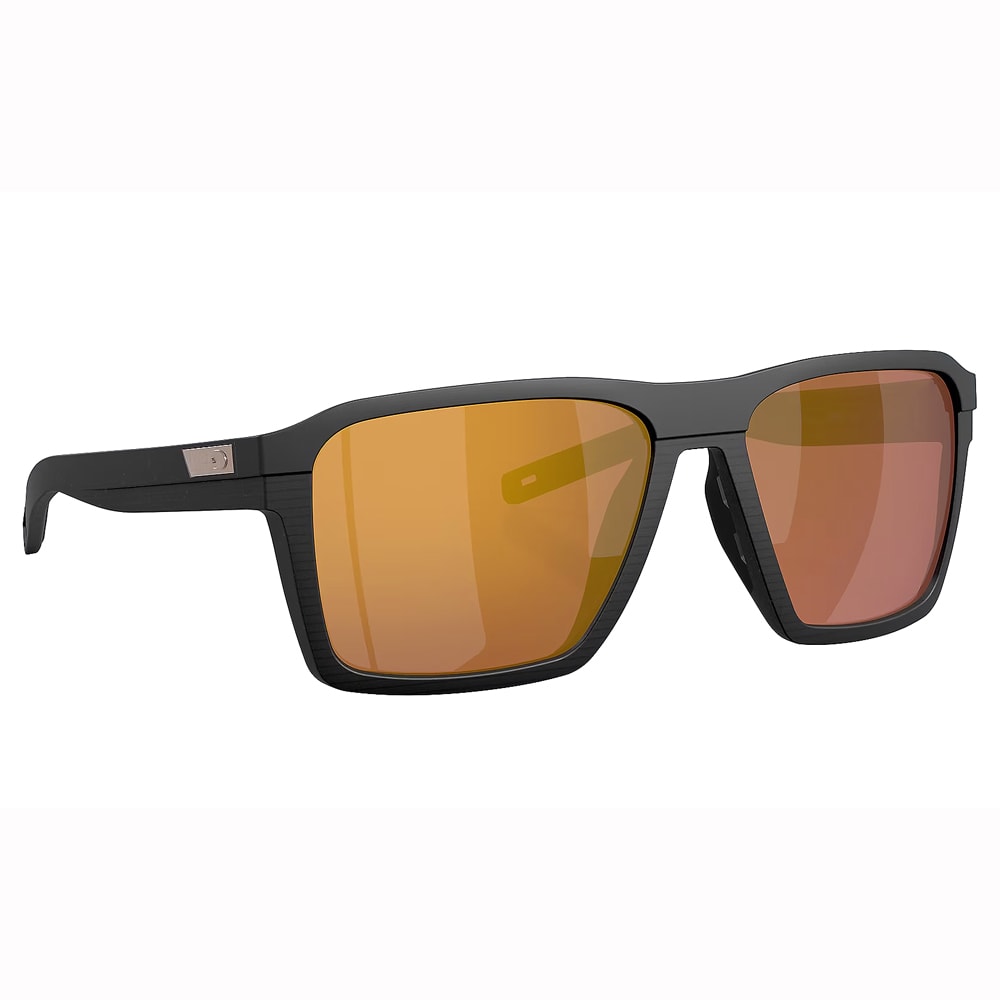 Costa World Ocean Day Antille Netplus Black Frame Sunglasses W/Gold Mirror 580G Lenses 06S9083-90830658