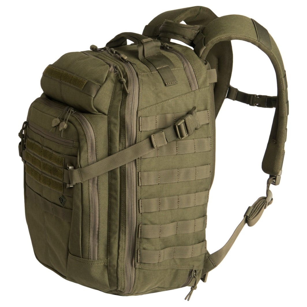 First Tactical Specialst 1 Day 36L OD Green Backpack w/ Shovel Backboard & YKK Zippers 180005-830-1SZ - Main Image