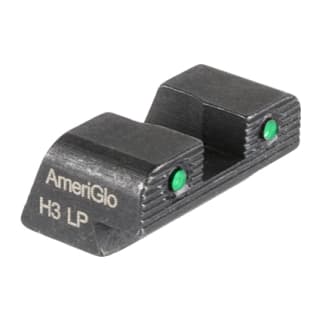 Ameriglo Green Tritium 2-Dot w/Black Outlines .3"H, Sq Notch Serrated Rear Sight for Springfield Hellcat OSP SA-875R