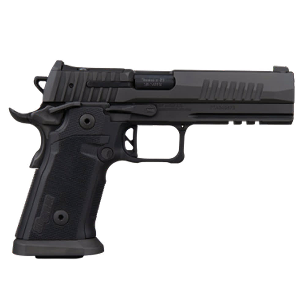 Sig Sauer P211 GT5 CA Compliant 9mm 5" Bull Bbl SAO X-Ray 3 SIG-LOC PRO Optic Ready G10 Alloy Grip Magwell Black Pistol w/(3) 10rd Mags 211F-9-GT5-CA - Main Image