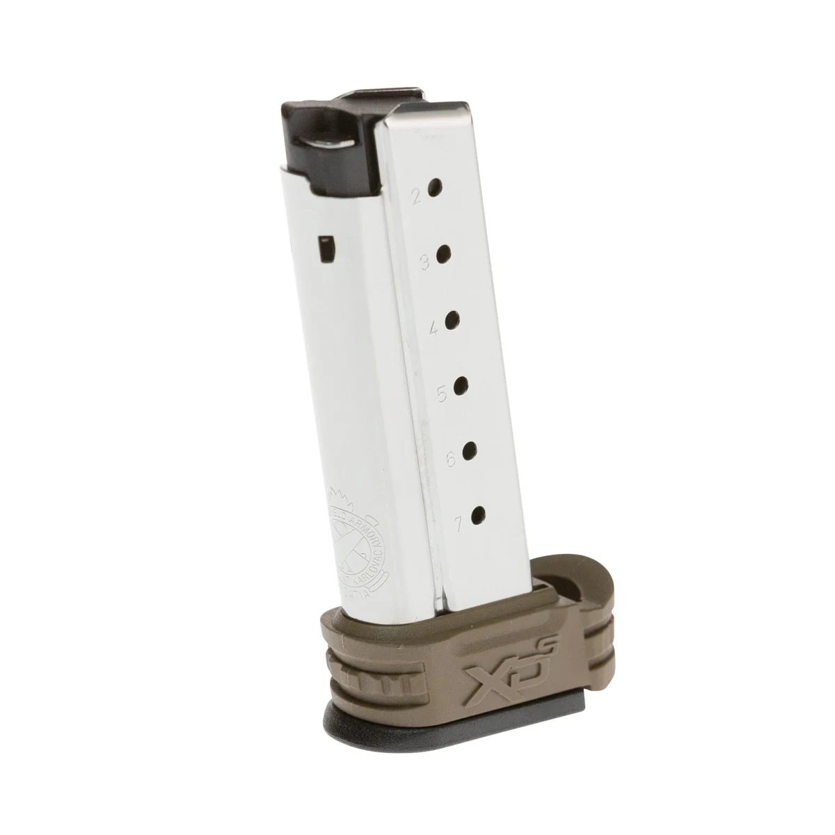 Springfield Armory XD-S .40 S&W 7rd Magazine w/Flat Dark Earth Sleeves for Backstraps 1 & 2 XDS4007DE - Main Image