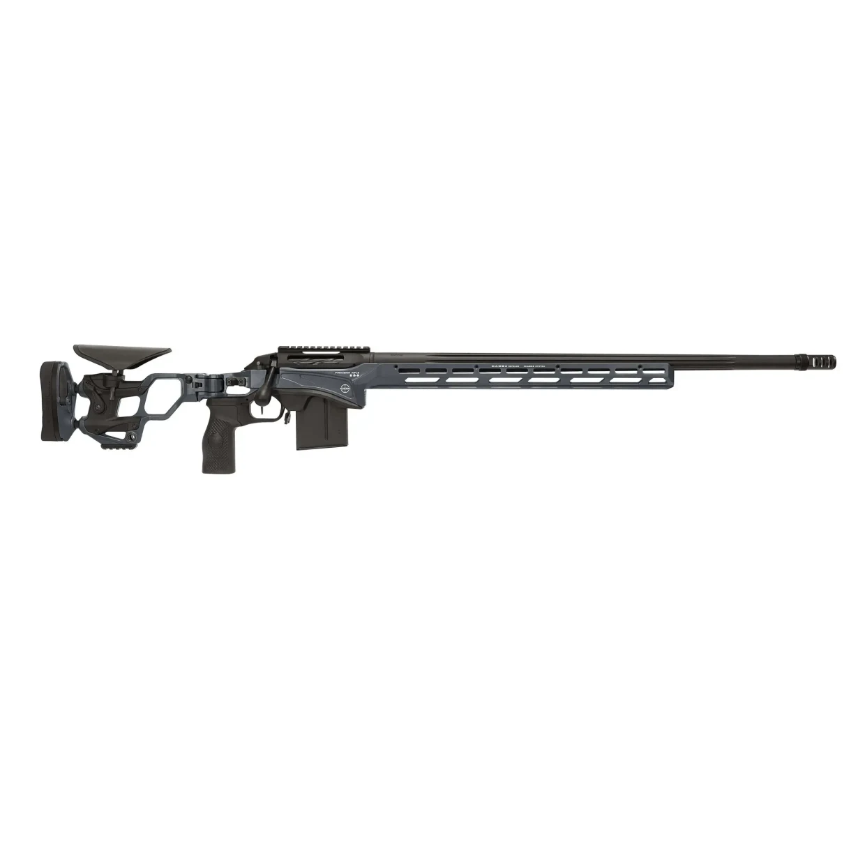 Cadex Defense CDX-SS SEVEN S.T.A.R.S. PRO 6.5 Creedmoor 26" 1:8" Bbl Hybrid Grey/Black Rifle w/Hunting-Style MB CDXSS-PRO-6.5-26-CS20-D2B1N-HGB
