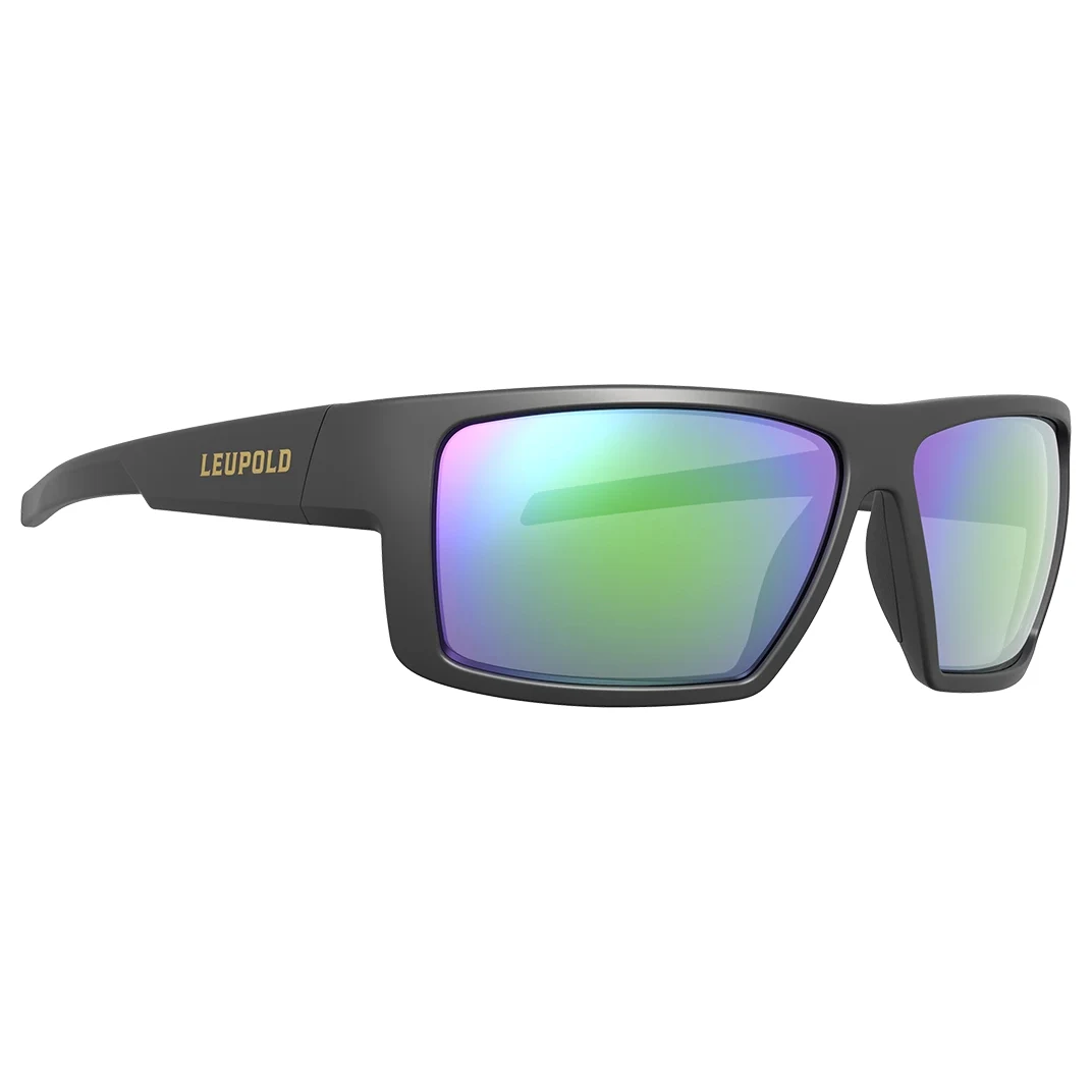 Leupold Switchback Matte Black, Emerald Mirror Lens Performance Eyewear 179093