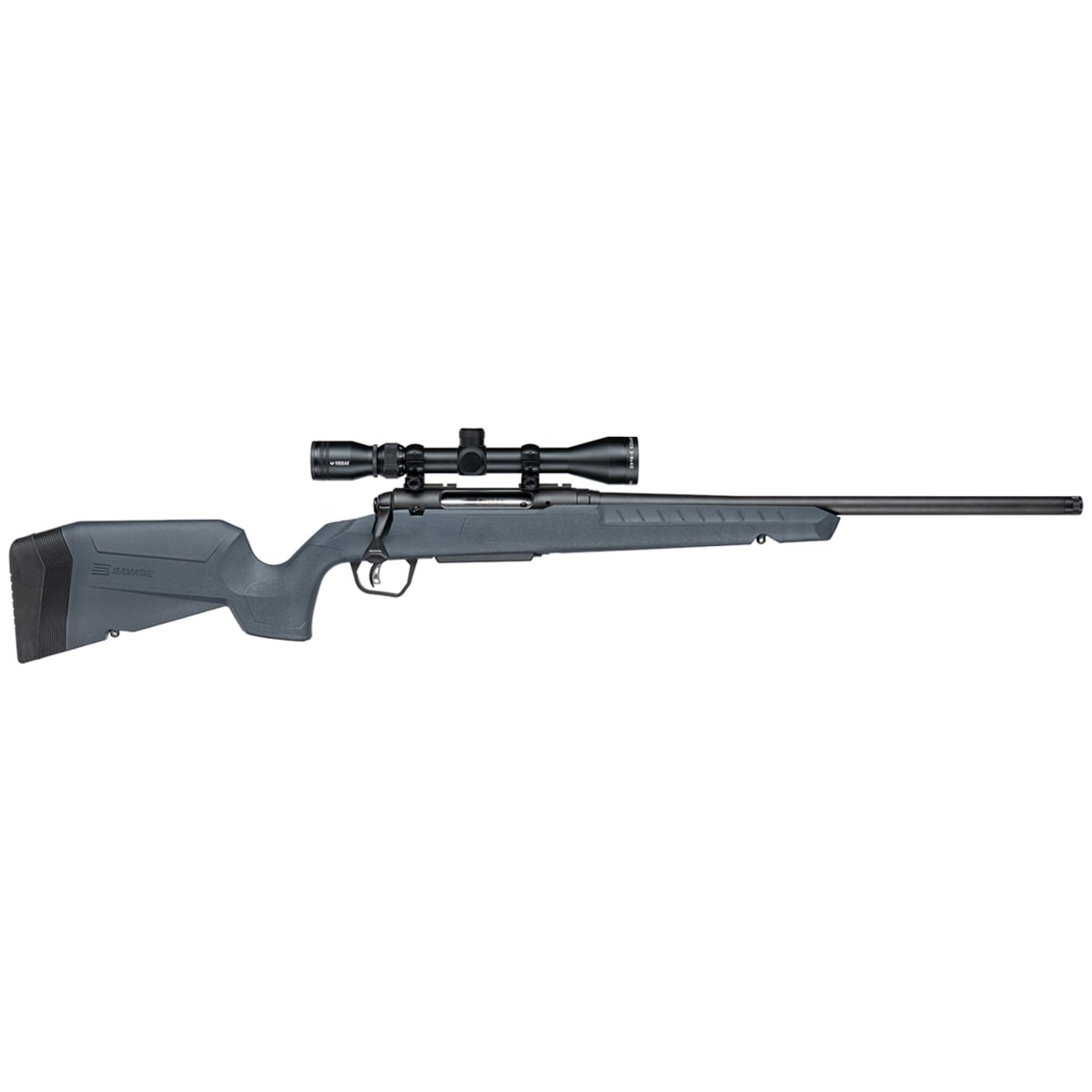 Savage Arms G4 Axis 2 XP Gray .30-06 SPFLD 1:10" 5/8x24 20" Heavy Sporter Bbl Carbon Steel/Synth Matte BLK Rifle w/3-9x40 BDC Scope 33182 - Main Image