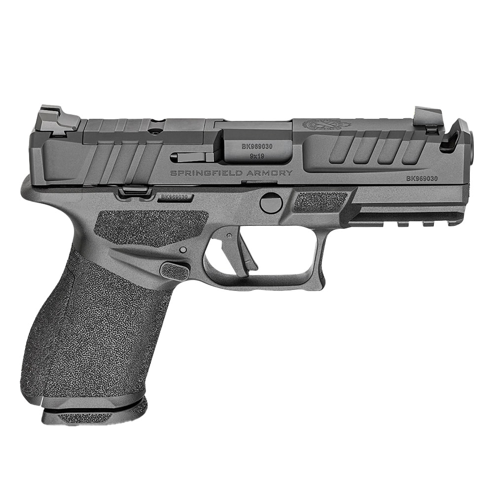 Springfield Armory Echelon 4.0C Compact 9mm 4" Bbl Black Handgun w/ U- Dot Tritium Sights, Integrated Compensator, 2x10rd Mags EC9409BLC-U-COMP - Main Image