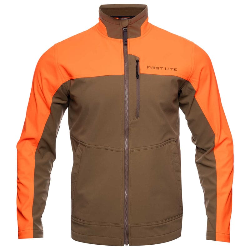 First Lite Men's Scout Soft Shell Jacket Hunters Orange XL MOSSSHOXL