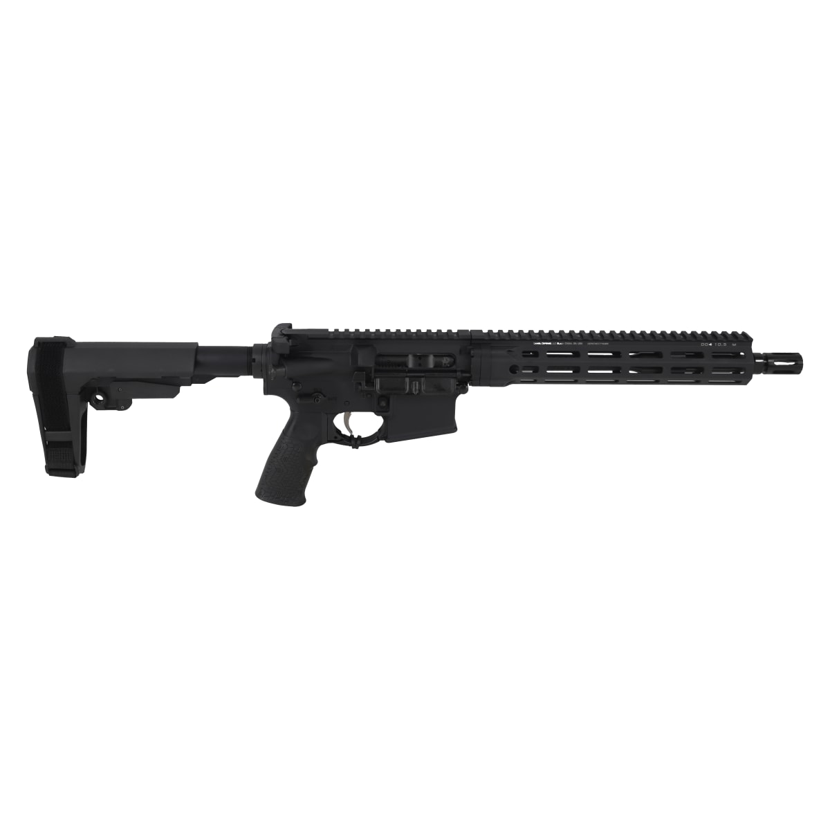 Daniel Defense DD4 P 5.56mm 11.5" 1:7 Govt Bbl Car LPG DD4 10.5" M-LOK Blk Semi-Auto Pistol w/SBA3 Brace & DDFH (No Mag) 02-201-15298-067