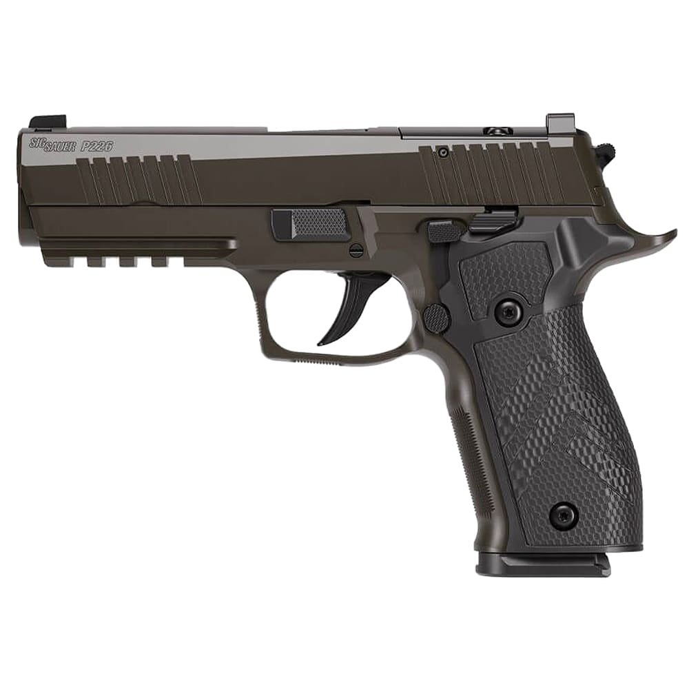 Sig Sauer 226X-9-Legion-10 FS 9mm Alloy Frm Grip 4.4" Bbl SS Slide XRAY3 D/N Sights AX2 Adj DA/SA Trg Pistol w/10rd Mag 226X-9-LEGION-10
