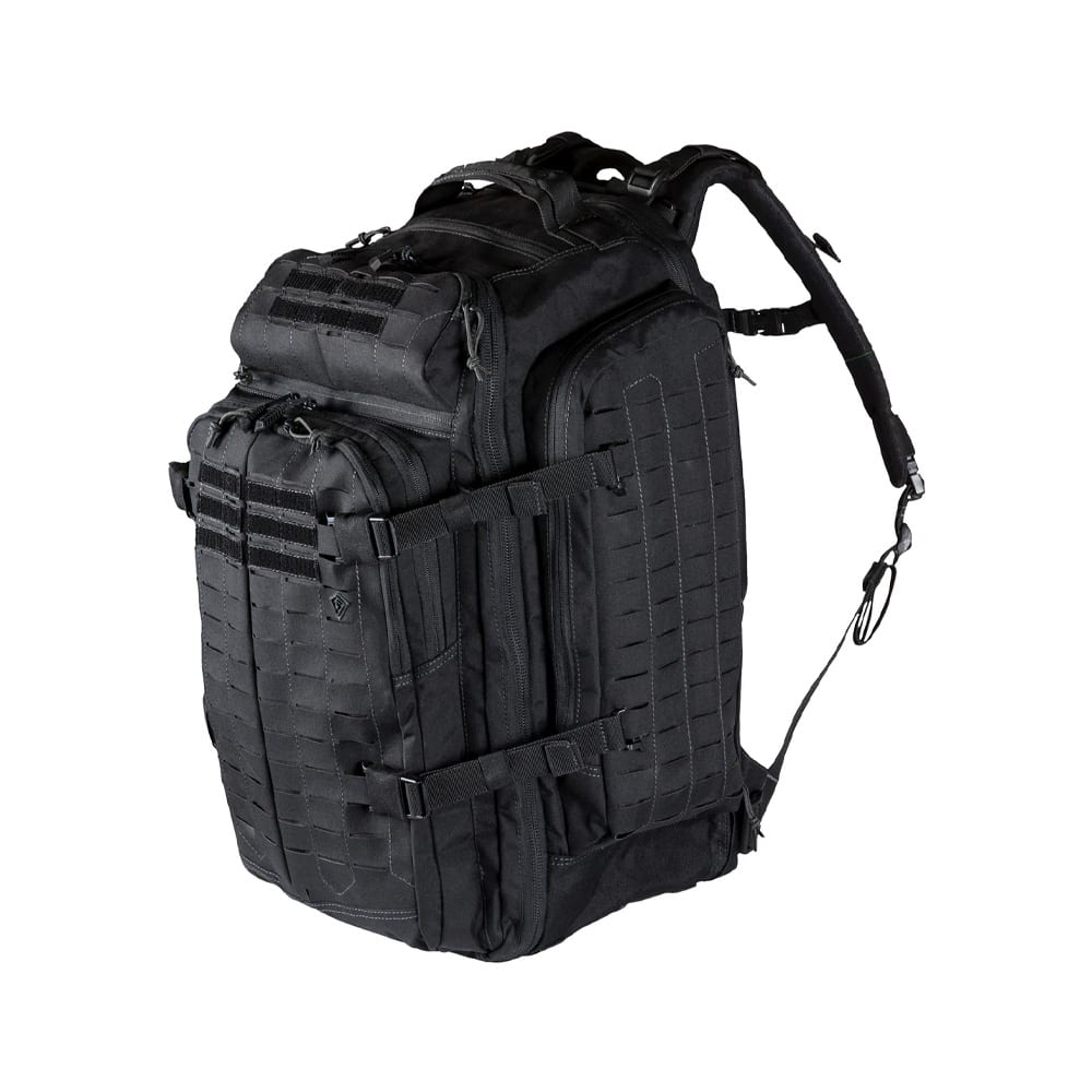 First Tactical Tactix 3Day 62L Black Backpack Plus w/ YKK Zippers, Shovel Backboard, Lynx Laser-Cut Platform MOLLE/PALS Compatible 180035-019-1SZ - Main Image