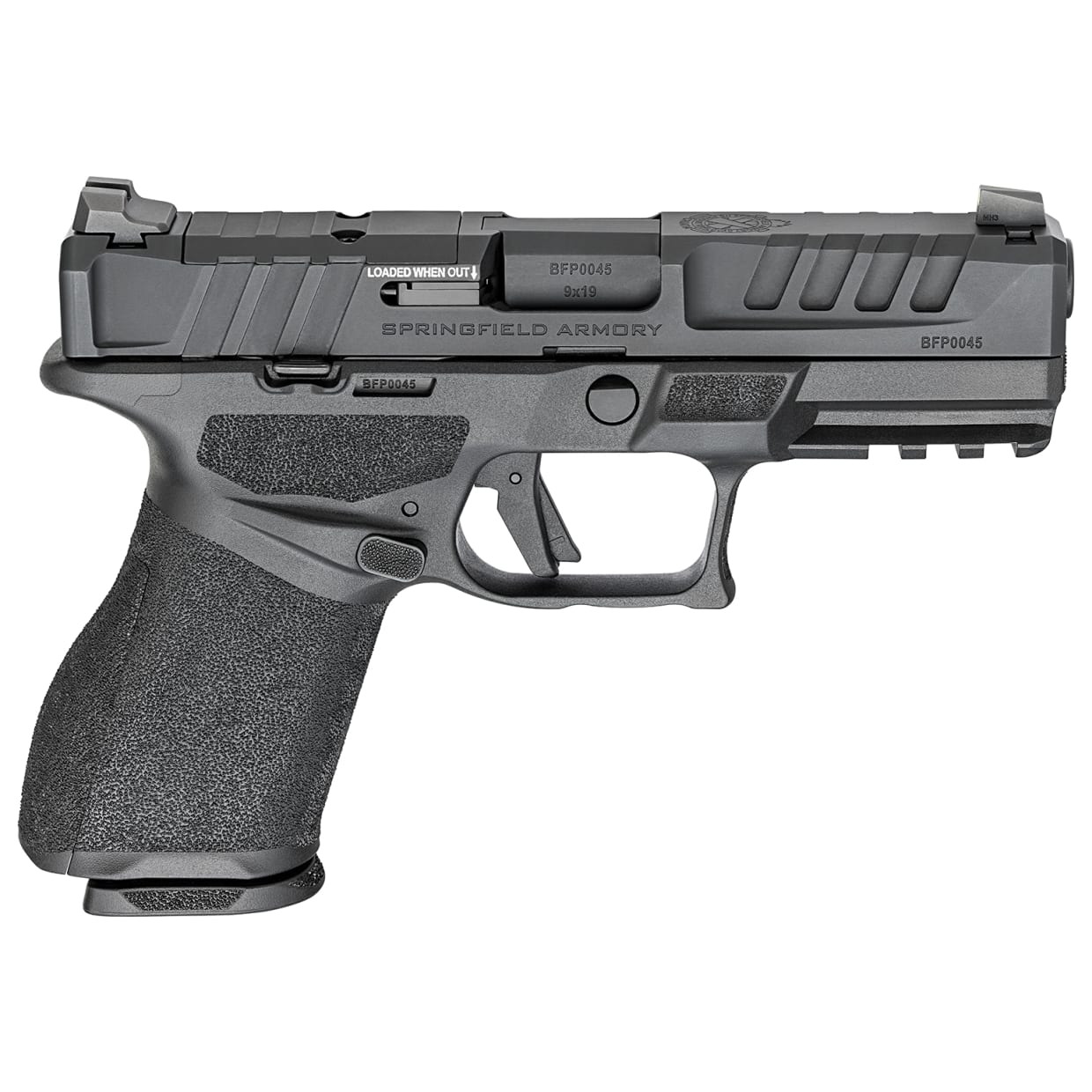 Springfield Armory Echelon 4.0 9mm 4" Bbl Compact Black CA Compliant Handgun w/ U-Dot Tritium Sights, 2x10rd Mags EC9409BCA-U - Main Image
