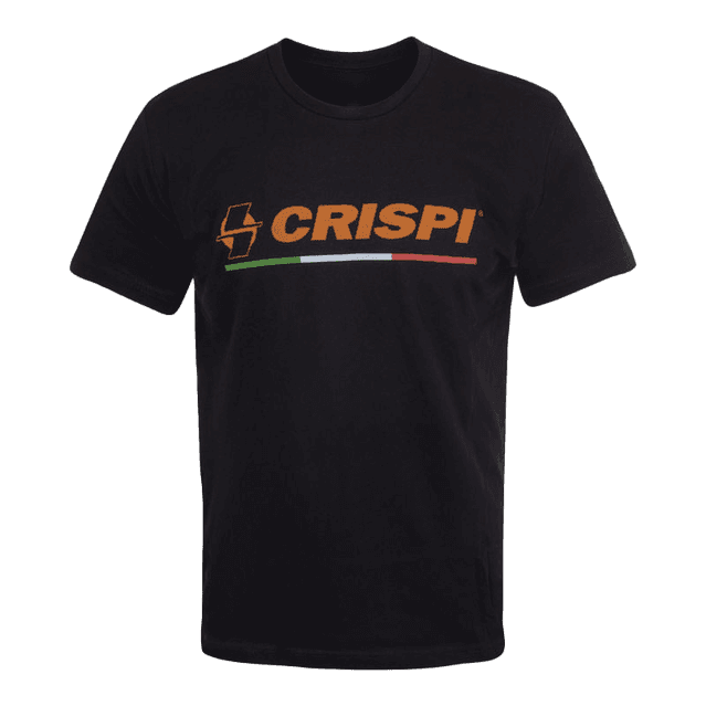 Crispi Italy Flag Logo Black XL Italy-Flag-Logo-Shirt-XL-BLK