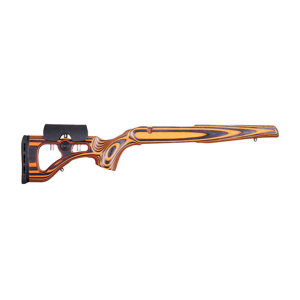 GRS Lightweight Classic Howa 1500 SA Ambidextrous Laser-Engraved Grip Push-Button Adjustable Cheekpiece Oiled Finish Orange/Black 106249
