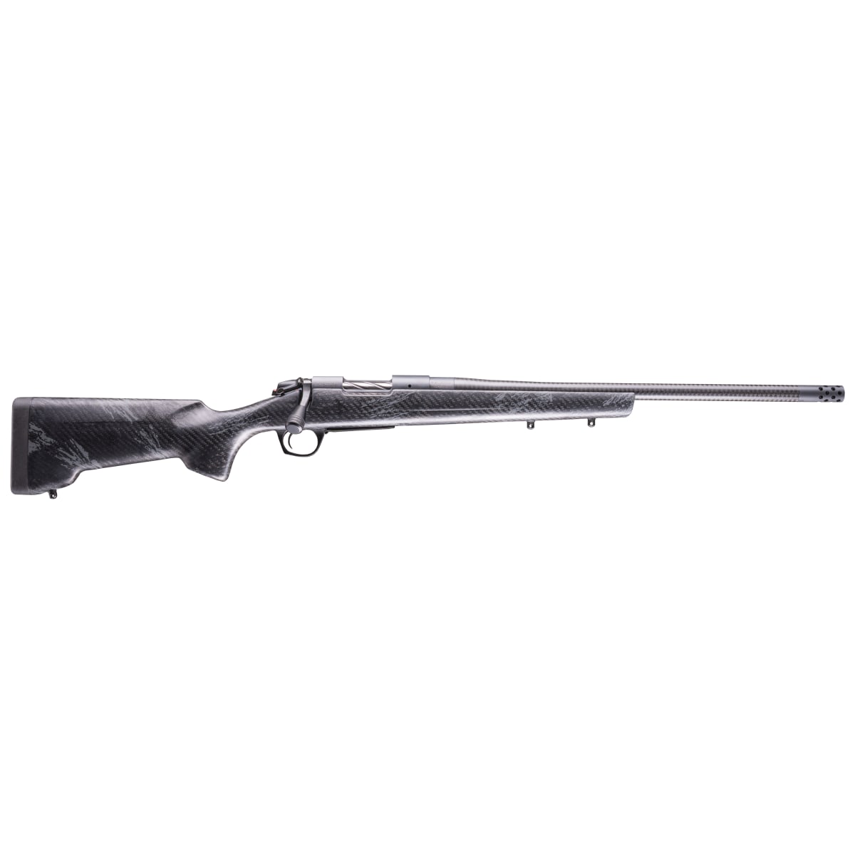 Bergara Cima CF Rifle .22 Creedmoor 20" Carbon Fiber Bbl Omni Muzzlebrake & Fluted Bolt Sporter Style Carbon Fiber Stock Rifle B14S1214CF