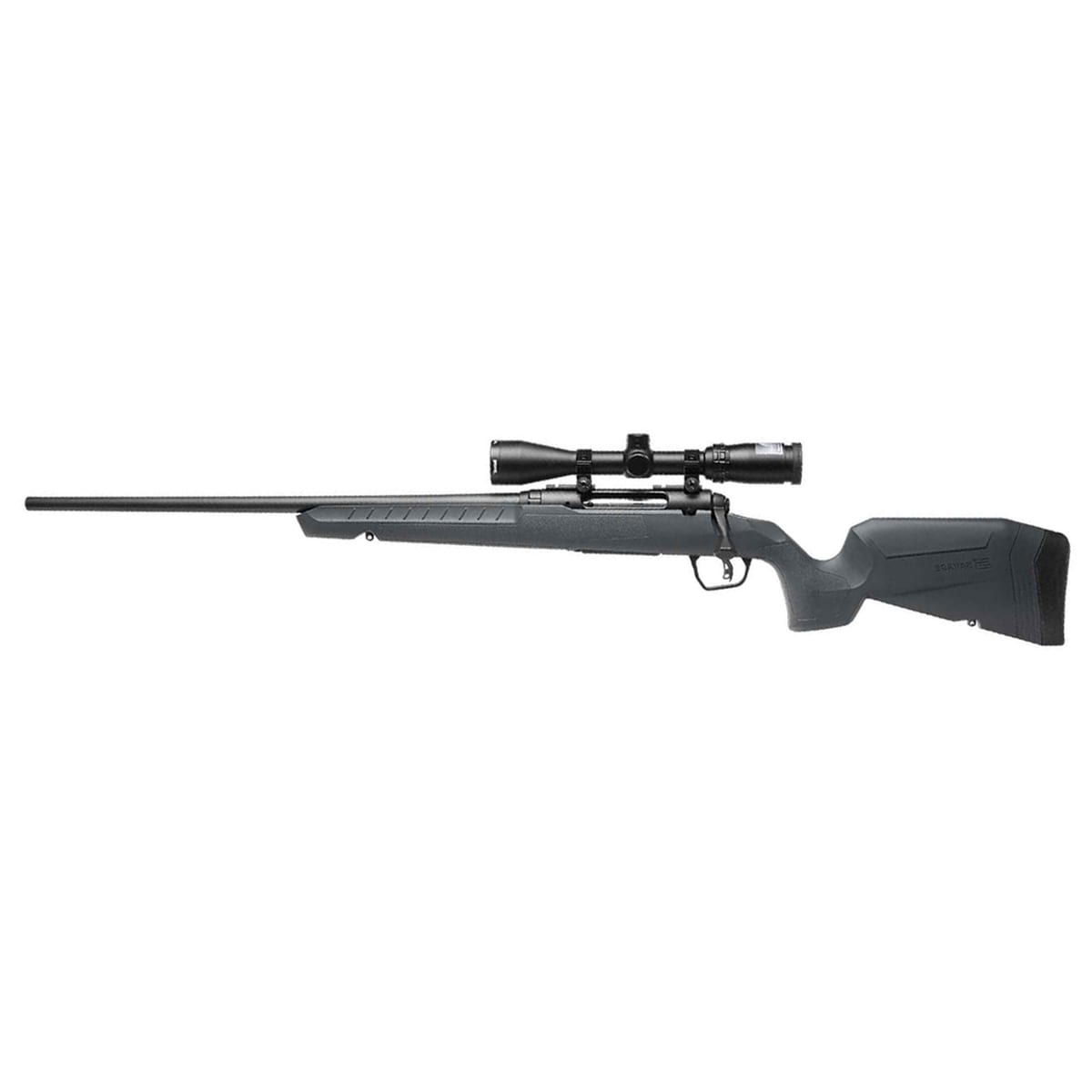 Savage Arms G4 Axis 2 XP Gray LH .350 LEG 1:16" 5/8x24 18" Heavy Sporter Bbl Carbon Steel/Synth Matte BLK Rifle w/3-9x40 BDC Scope 33202 - Main Image