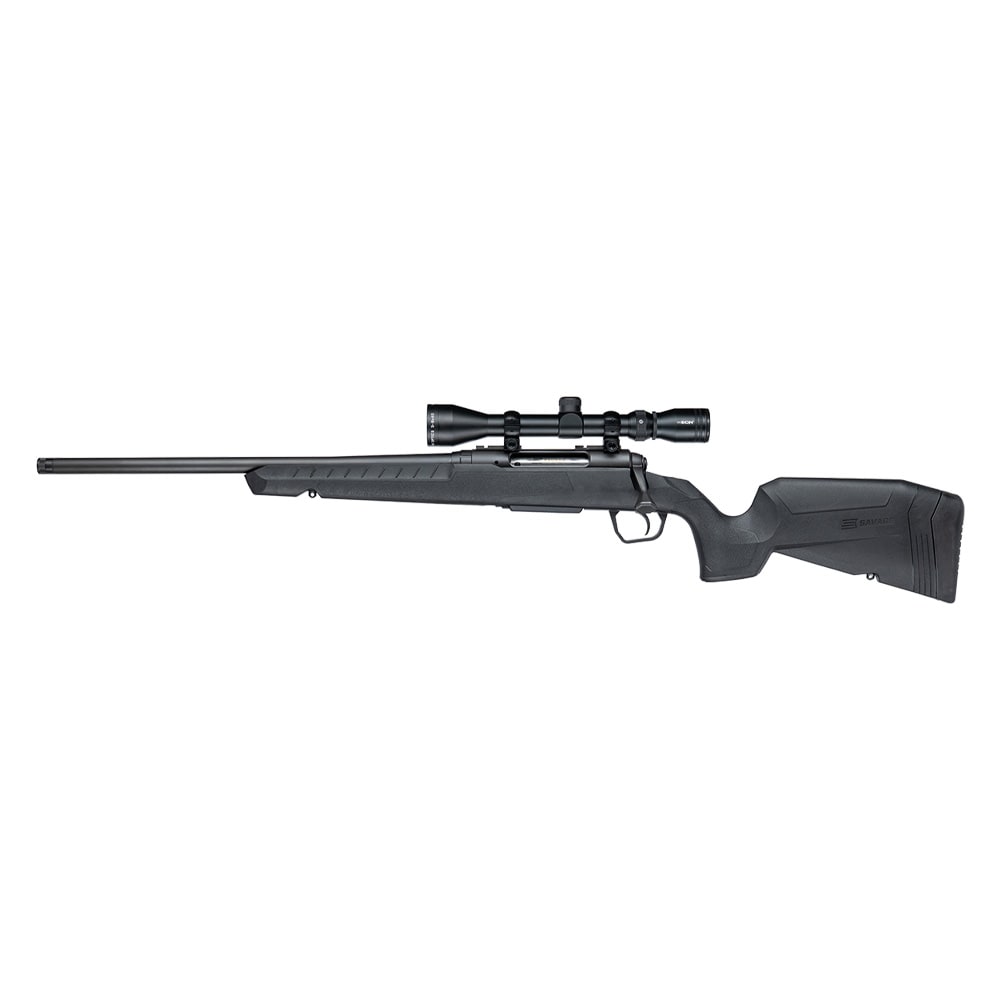 Savage Arms G4 Axis XP LH .25-06 REM 1:10" 5/8x24 20" Heavy Sporter Bbl Carbon Steel/Synth Matte BLK Rifle w/3-9x40 Scope 33094 - Main Image